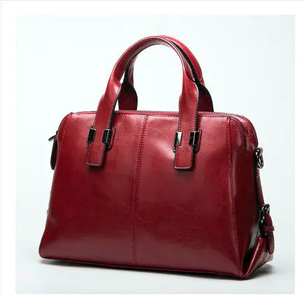 Simple Leather Crossbody Bag - Kia Day Design