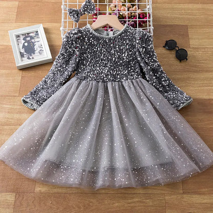 Spring Sequin Girls Dress