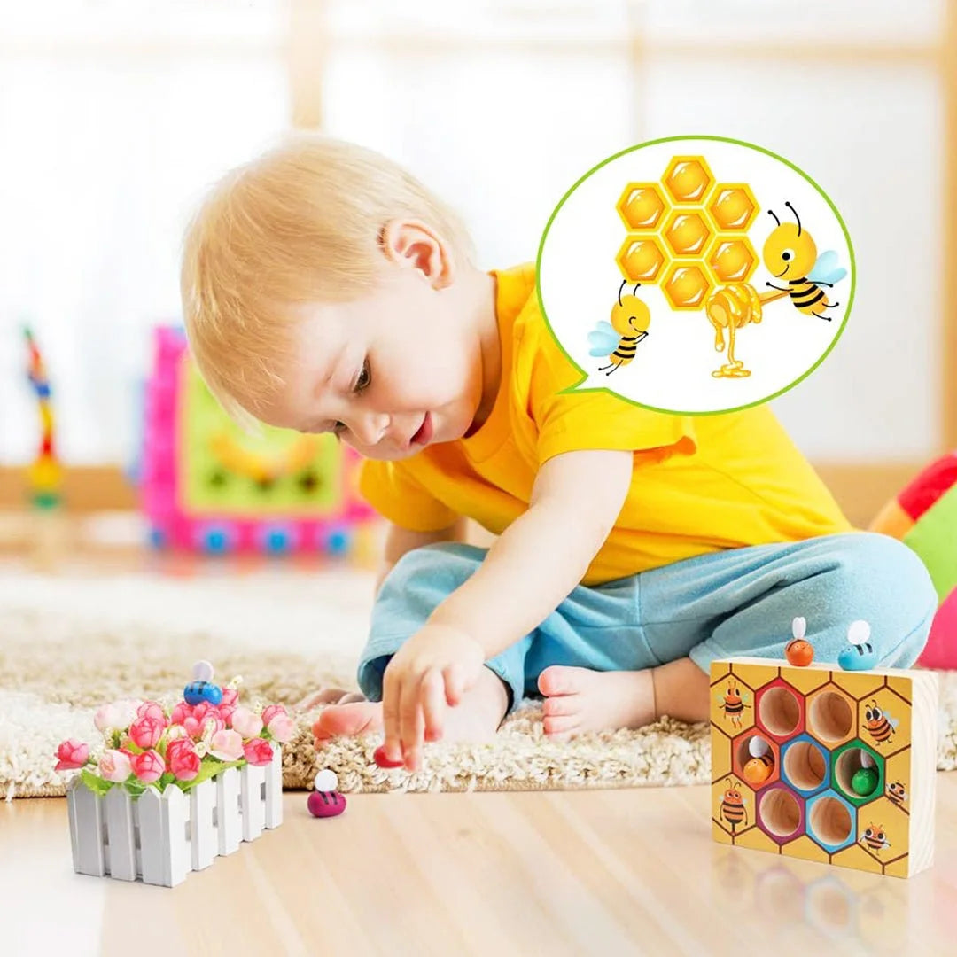 Bee Wooden Sorting Game