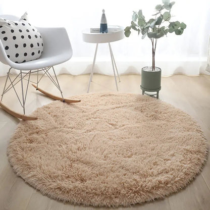 Simple Round Thickened Carpet - Kia Day Design