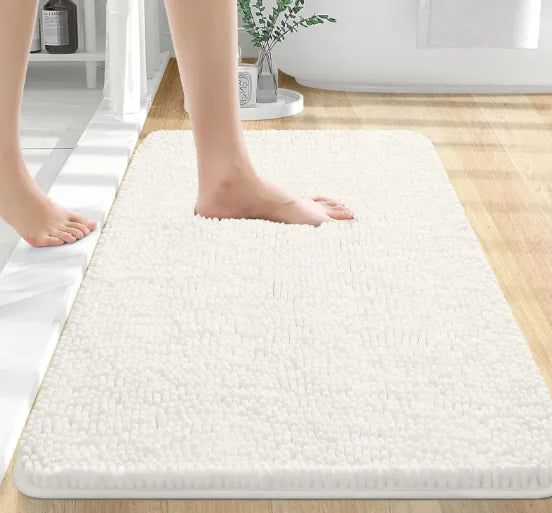 Long Chenille Non-Slip Floor Mat - - rug