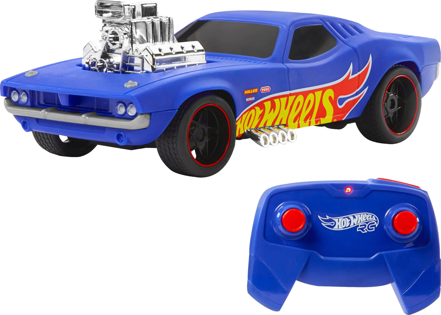 Hot Wheels Toy Car 1:16 Scale RC Rodger Dodger Remote-Control Vehicle Special 50th Anniversary Edition - n a - toy car