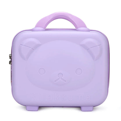 Luxury Cartoon Bear Travel Suitcase for Kids (14-Inch) Kia Day Design