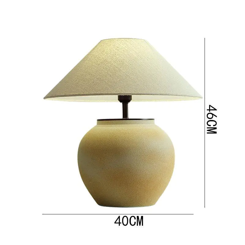 Zhongshan Ceramic Table Lamp - Vintage Japanese Style Kia Day Design