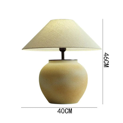 Zhongshan Ceramic Table Lamp - Vintage Japanese Style Kia Day Design