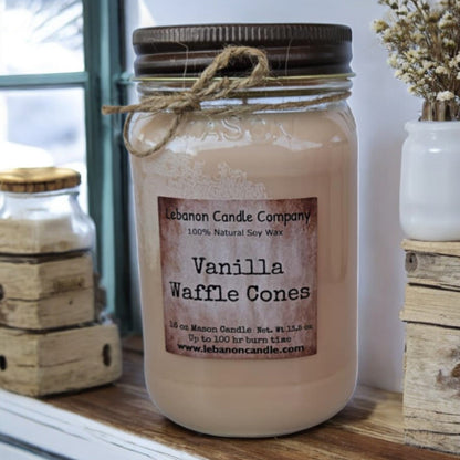 Vanilla Waffle Cones Candle - - Candles & Melts