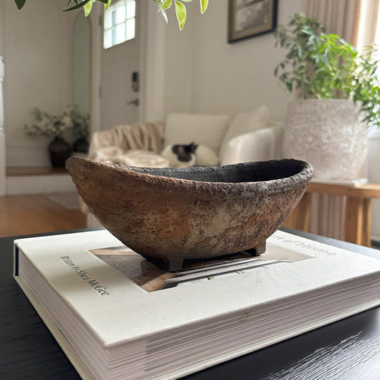 Earthy Textured Vase - - vase