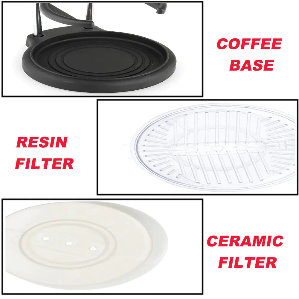 Coffee Pot with Drip Filter and Manual Grinder Kia Day Design