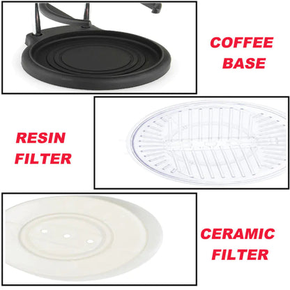 Coffee Pot with Drip Filter and Manual Grinder Kia Day Design