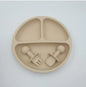 Baby Silicone Plate Set light Beige