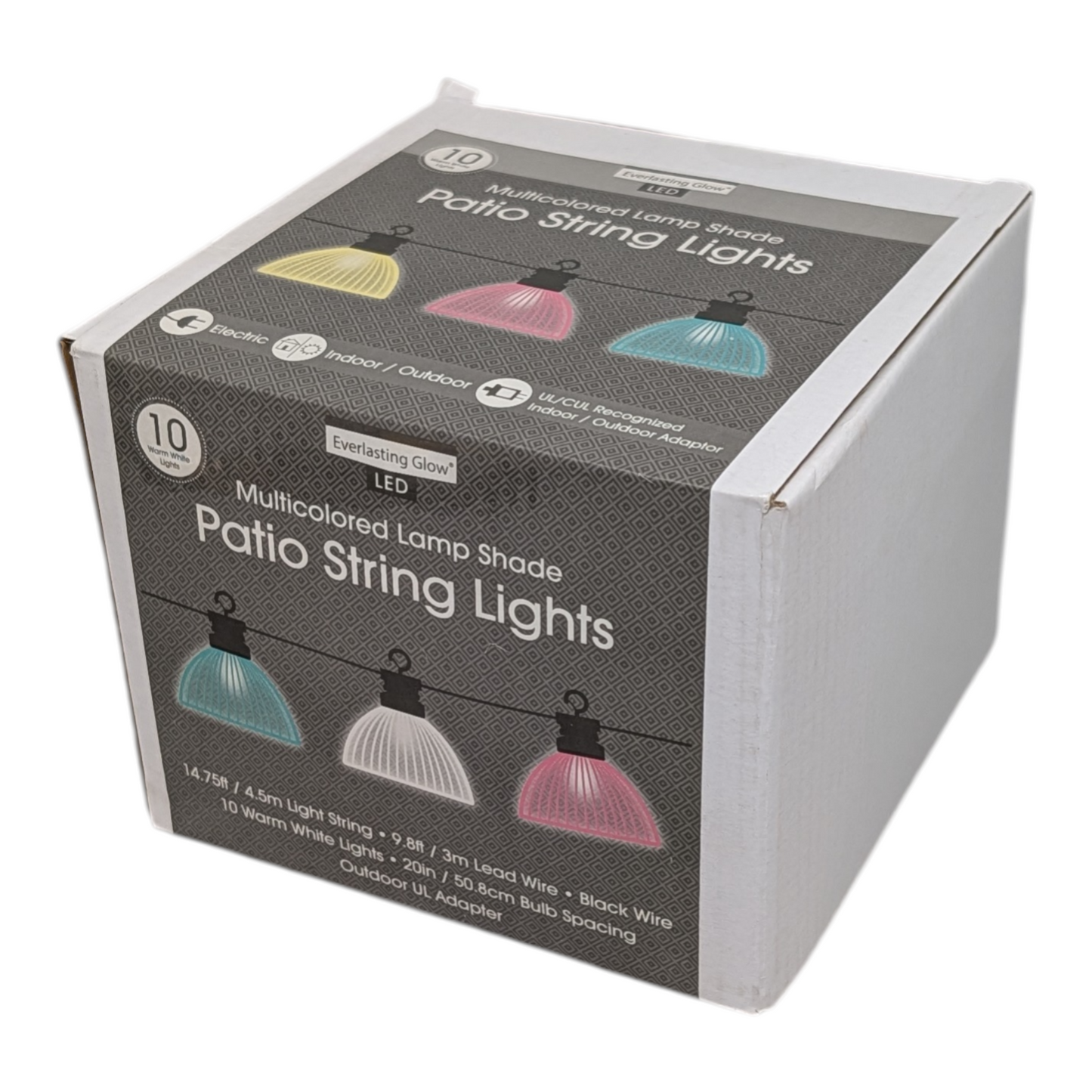 Retro Lampshade Patio String LIghts - Default Title - Home & Living >> Lighting >> Novelty