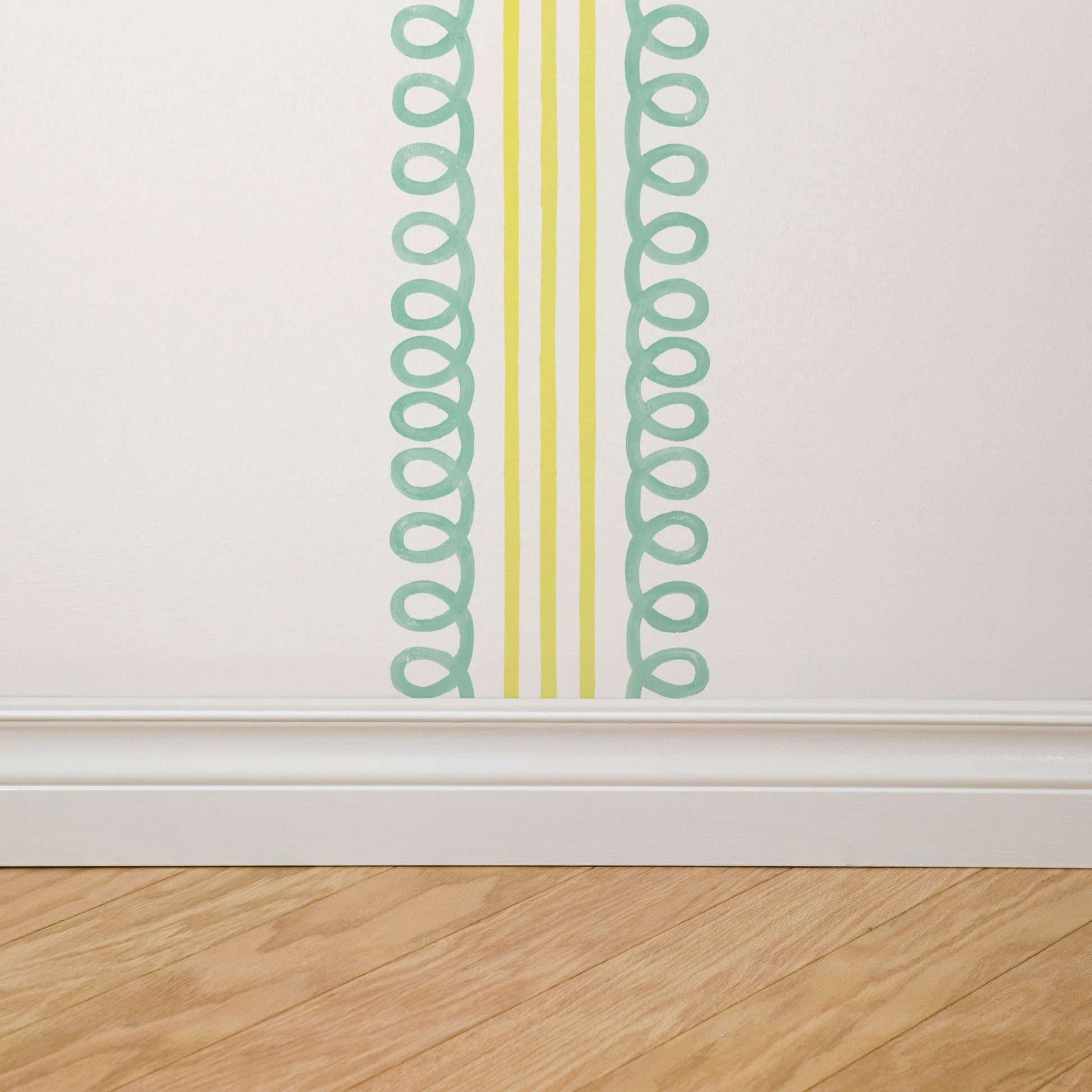 Veda (Teal and Yellow) Wallpaper - - Wallpaper