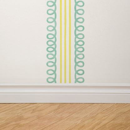 Veda (Teal and Yellow) Wallpaper - - Wallpaper