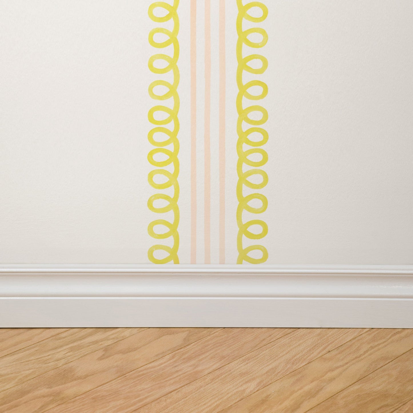 Veda (Yellow and Pink) Wallpaper- WALL BLUSH- {{Product type}}