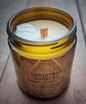 Vintage Wooden Wick Candle – Art Deco 1920s Inspired Scented Candle Gift - Christmas Morning - Candle