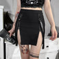 Vintage Kawaii Gothic Skirt - Black -