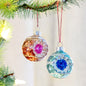 Vintage Reflector Ball Ornaments Pink & Blue Set of 2 - - Holiday Ornaments