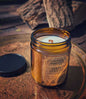 Vintage Wooden Wick Candle – Art Deco 1920s Inspired Scented Candle Gift - Cabin Sunrise - Candle