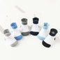 Anti-Slip Toddler Ankle Socks light blue light grey black grey white 6 to 12 Months