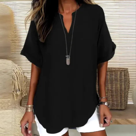 Women's Loose Ice Silk Shirt Kia Day Design