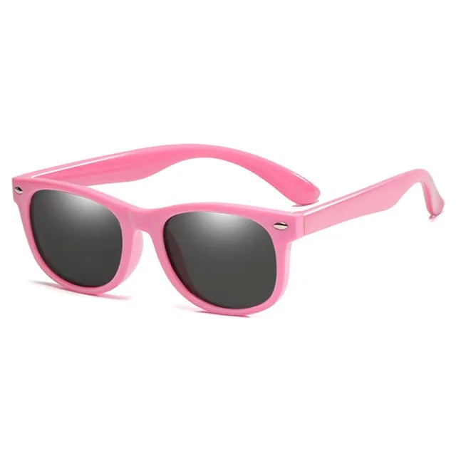 Kids Round Polarized Sunglasses - Pink Pink - sunglasses