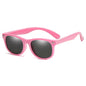 Kids Round Polarized Sunglasses Pink Pink