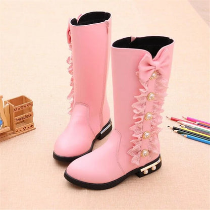 Girls Autumn Winter Boots Pink