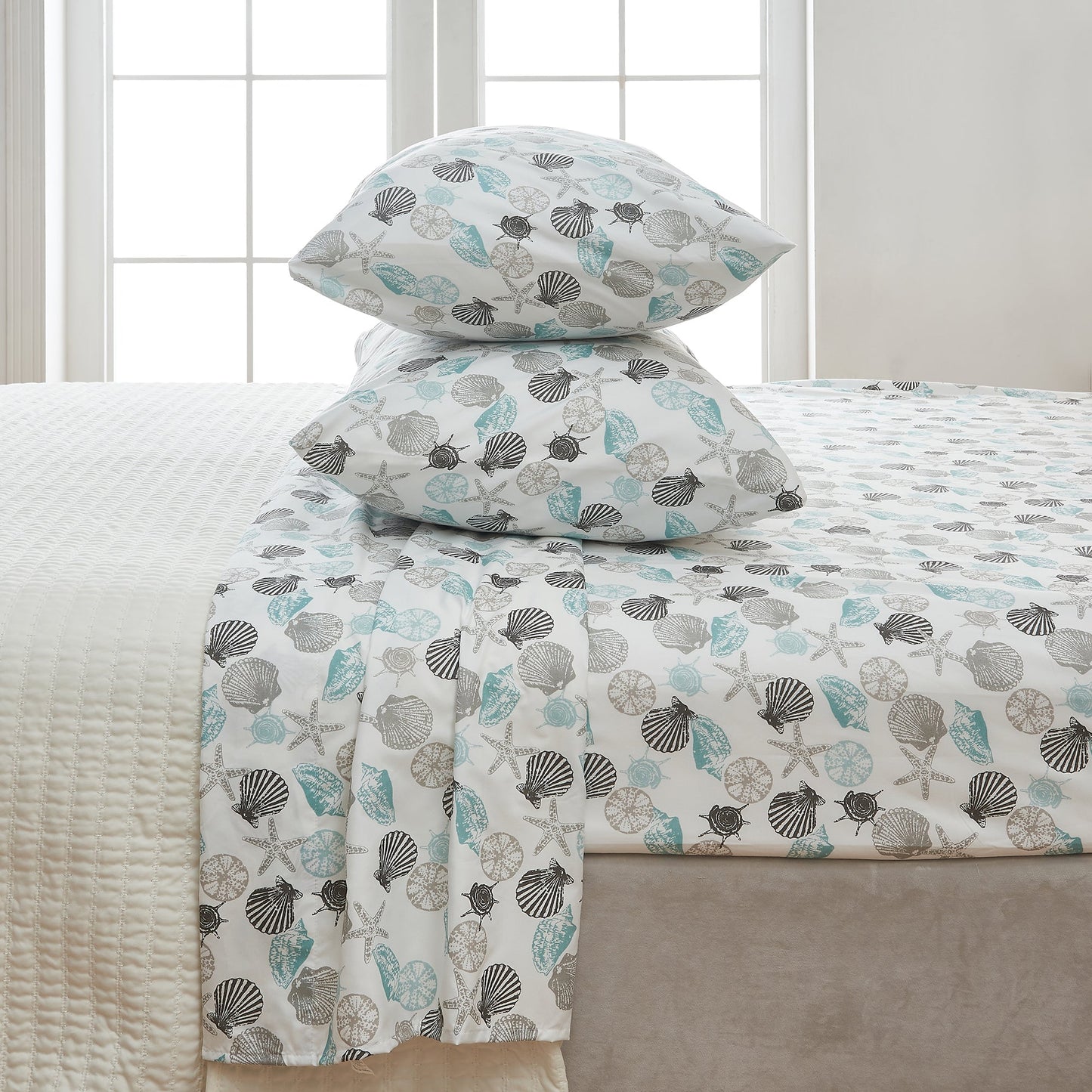 Coastal Printed Sheet Set - Newport Collection - - Bed Sheets