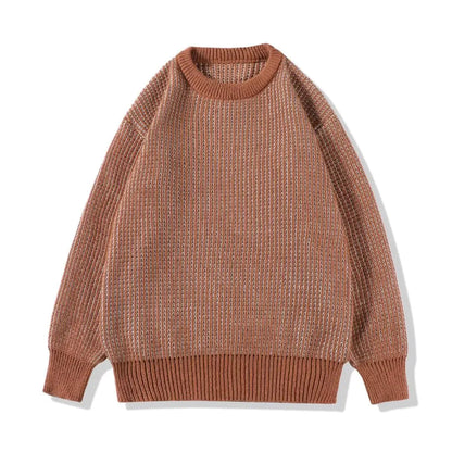 Retro Loose Fit Pullover Sweater - Kia Day Design
