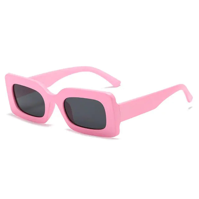 Fashion Square Sunglasses - Pink Gray one - sunglasses