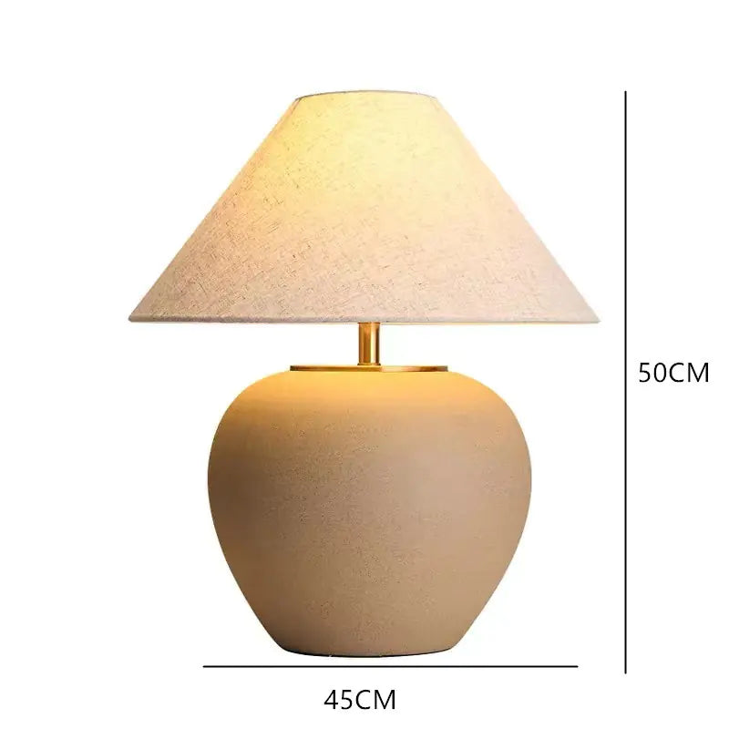 Zhongshan Ceramic Table Lamp - Vintage Japanese Style Kia Day Design