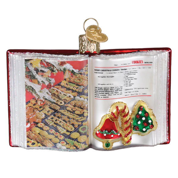 Betty Crocker Cookbook Ornament - Default Title - Christmas >> Ornaments >> Glass