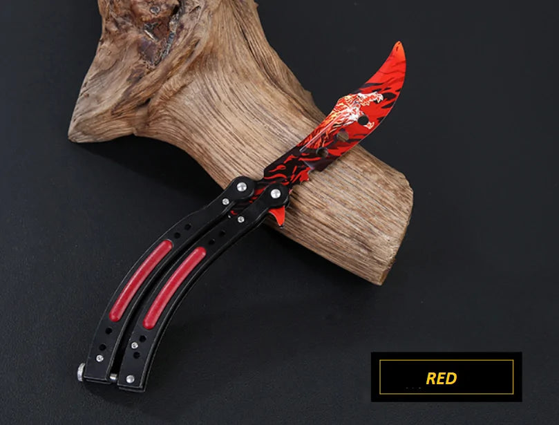 Not Edged Doppler Phase Butterfly Knife