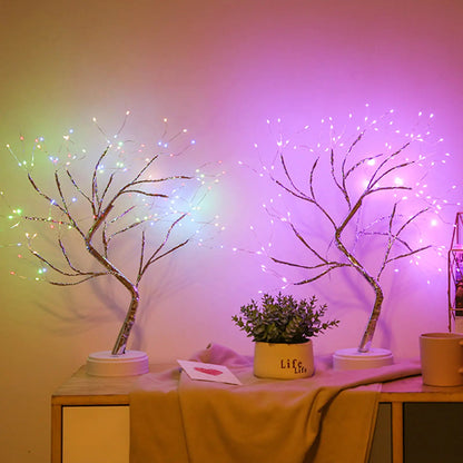 LED Night Light Tabletop Bonsai Tree Light USB