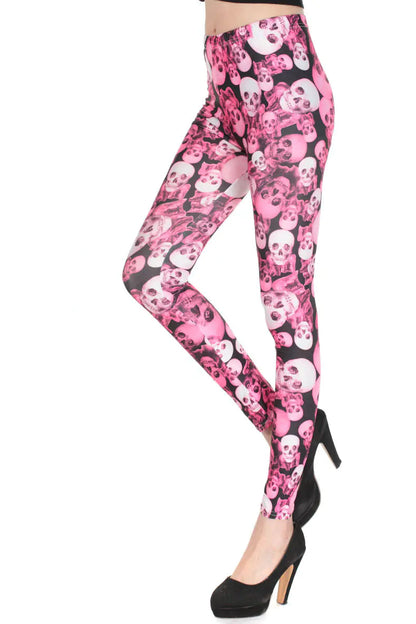 Printed Milk Silk Leggings - Kia Day Design