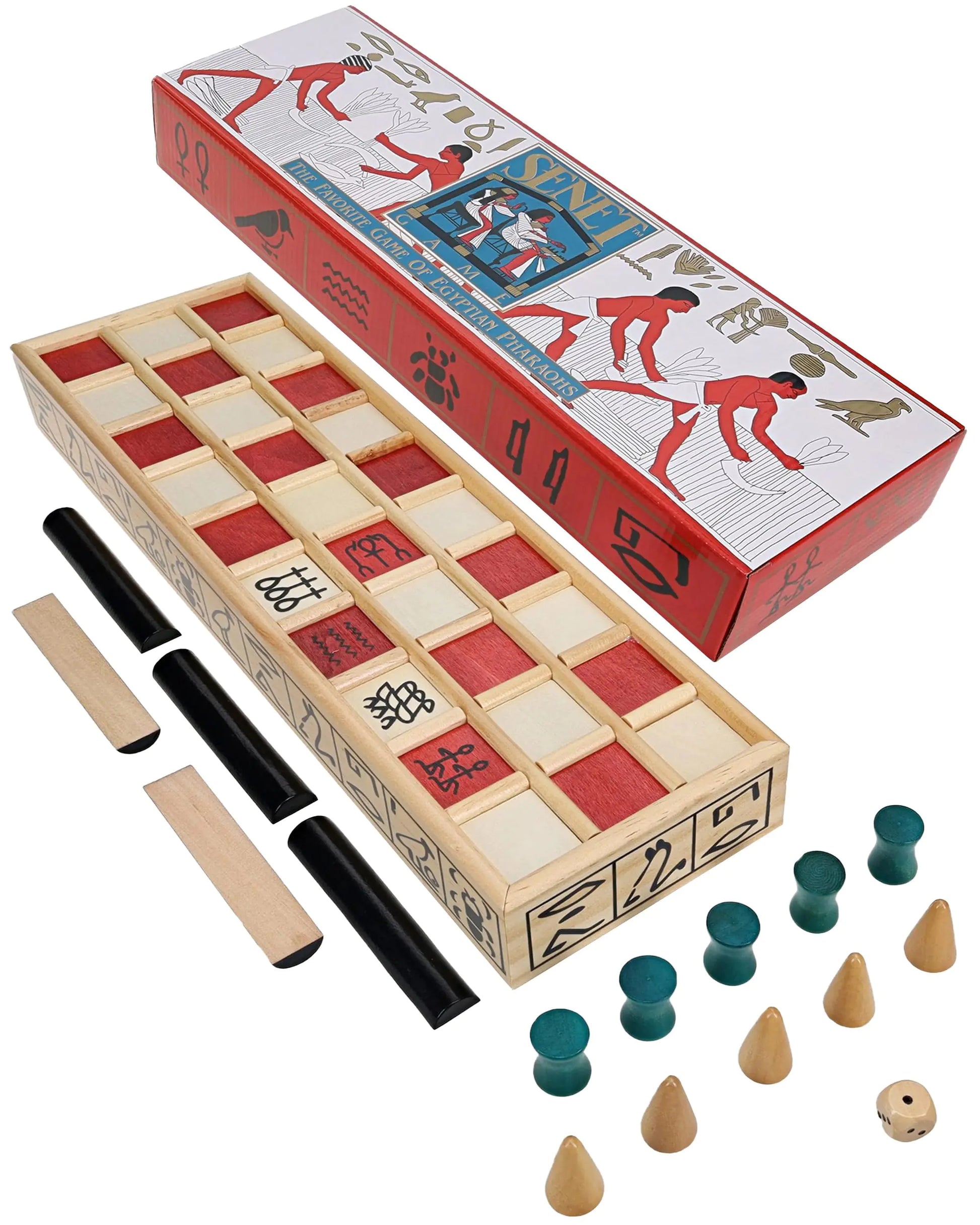 WE Games Wood Senet Game - an Ancient Egyptian Board Game - - game