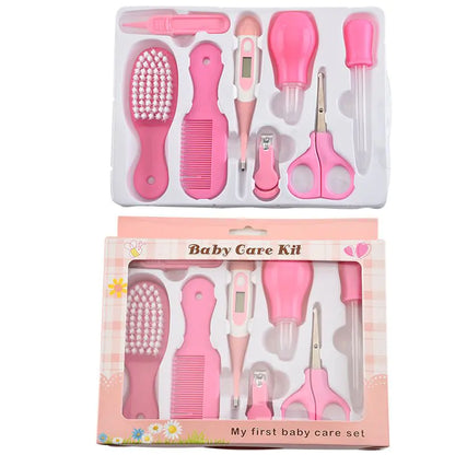 Portable Baby Health Kit Pink 8 Piece Set