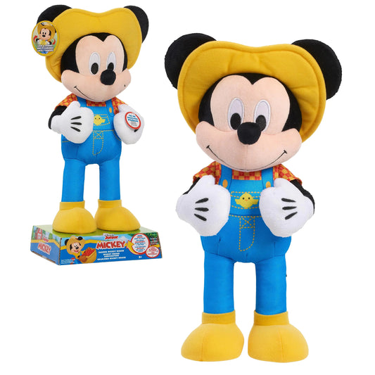 Disney Junior Farmer Mickey Mouse Feature Plush Lights Phrases and Movement - n a - stuffed toy