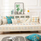 Modern Chenille Jacquard Sofa Blanket - LLN Bohemia-rice White 90*210 - Sofa blanket