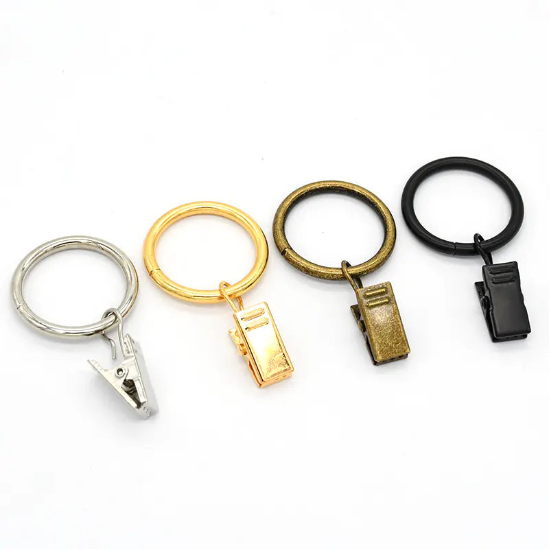 Custom Iron Curtain Rings with Simple Design - Kia Day Design