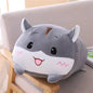 Animal Stuffed Baby Pillow 20cm Grey Hamster