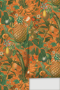 Juicy Fruit Wallpaper, orange and green- Samantha Santana Creative- {{Product type}}