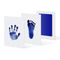 Baby Footprint Mold Pad Blue