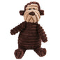 Dog Chew Squeak Toys Brown Dog