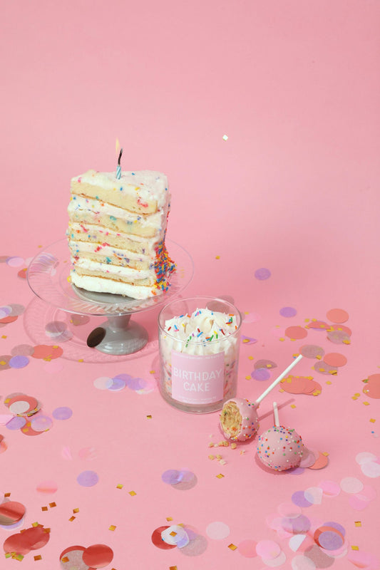 Birthday Cake Container Candle - - Candles