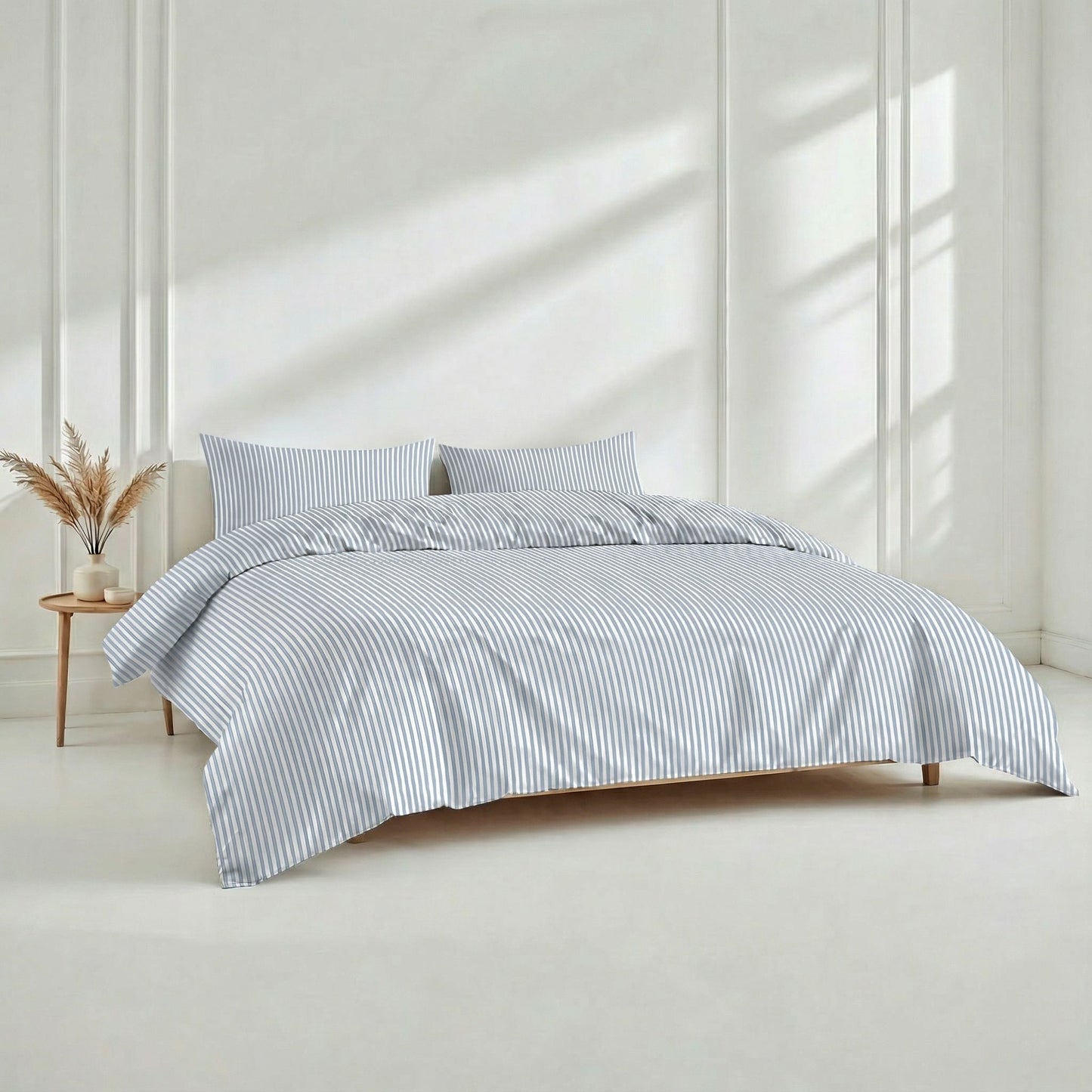 Luxe Australian Sateen Bedding Bundle - Blue & White - Home - Bed
