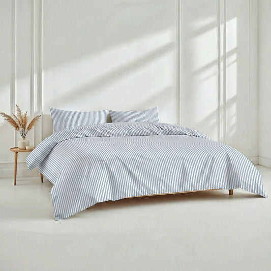 Luxe Australian Sateen Bedding Bundle - Blue & White - Home - Bed