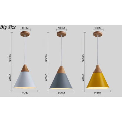 Wooden Funnel Pendant Lights - Kia Day Design