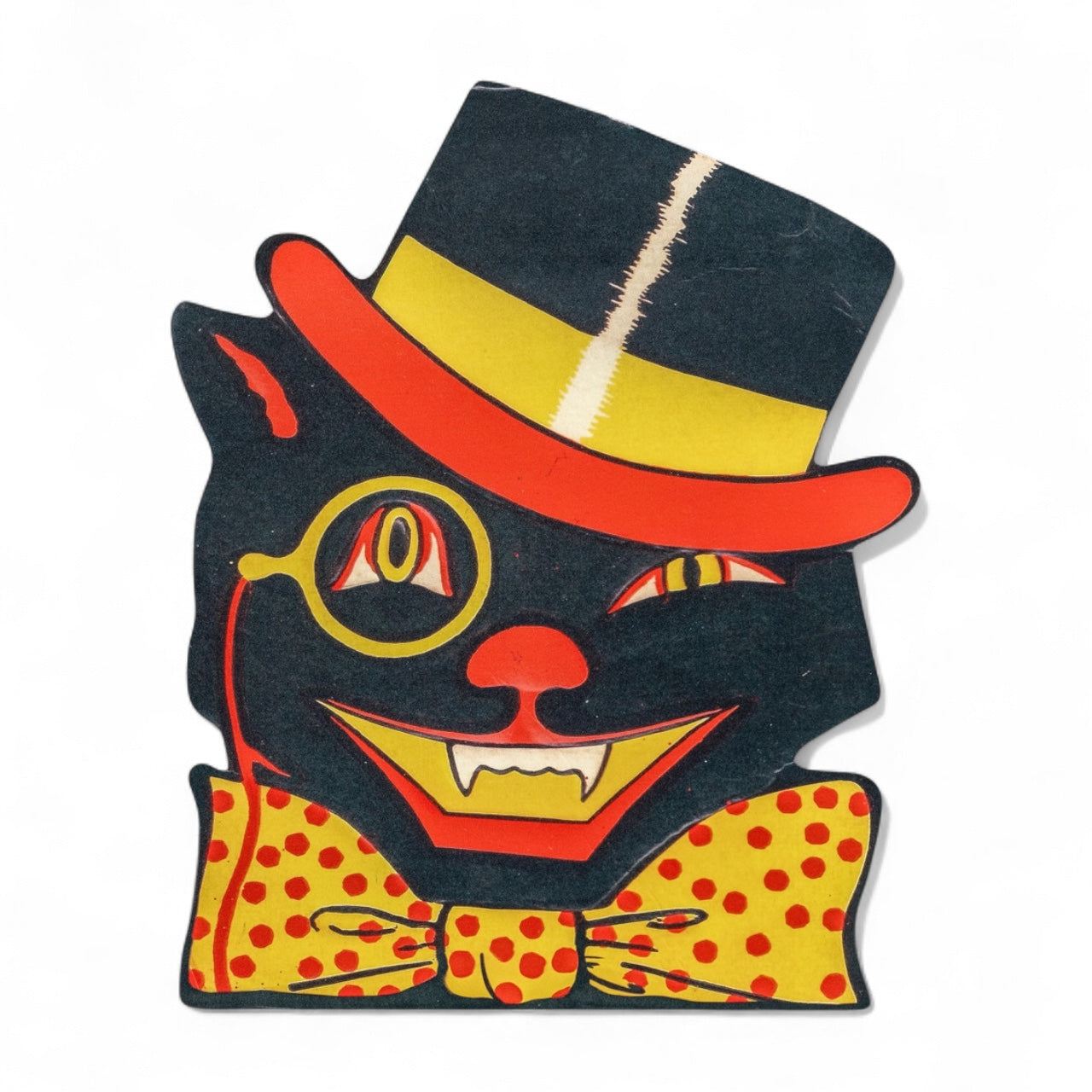 Retro Top Hat Cat Halloween Dummy Board - - Fall & Halloween