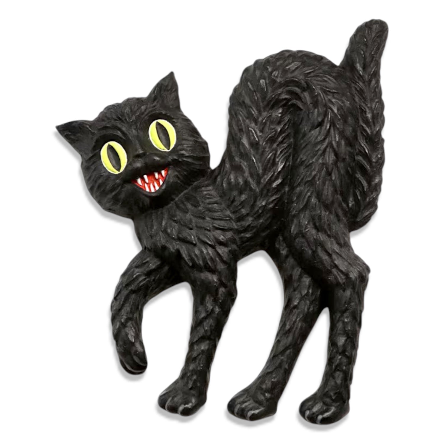 Retro Halloween Paper Mache Black Cat Wall Decor - - Fall & Halloween